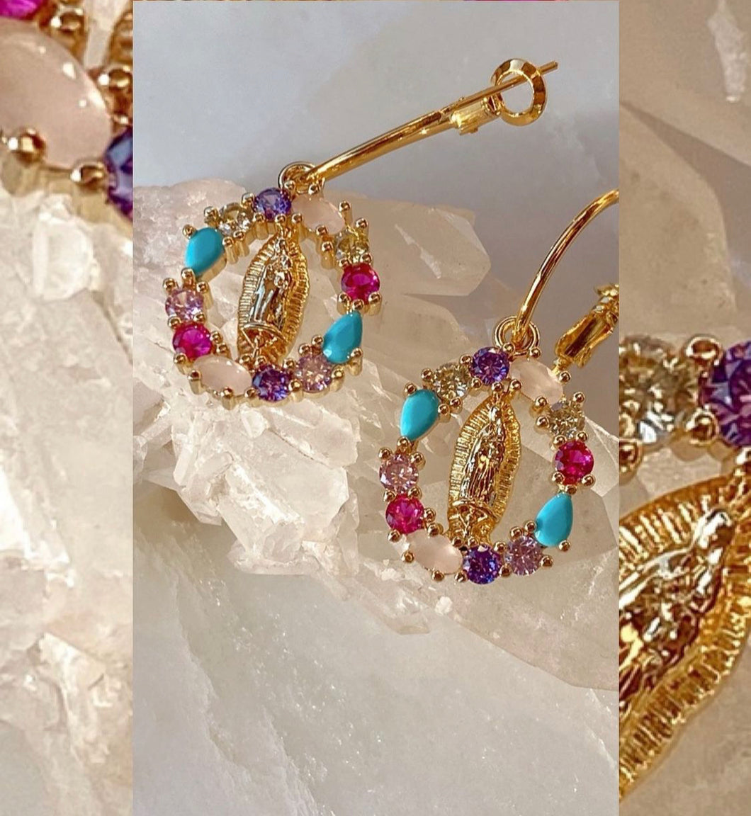 PANAGIA Earrings (cz)