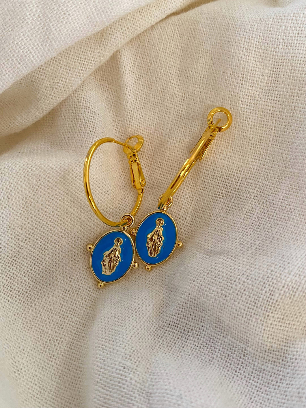 PANAGIA Earrings (Blue)