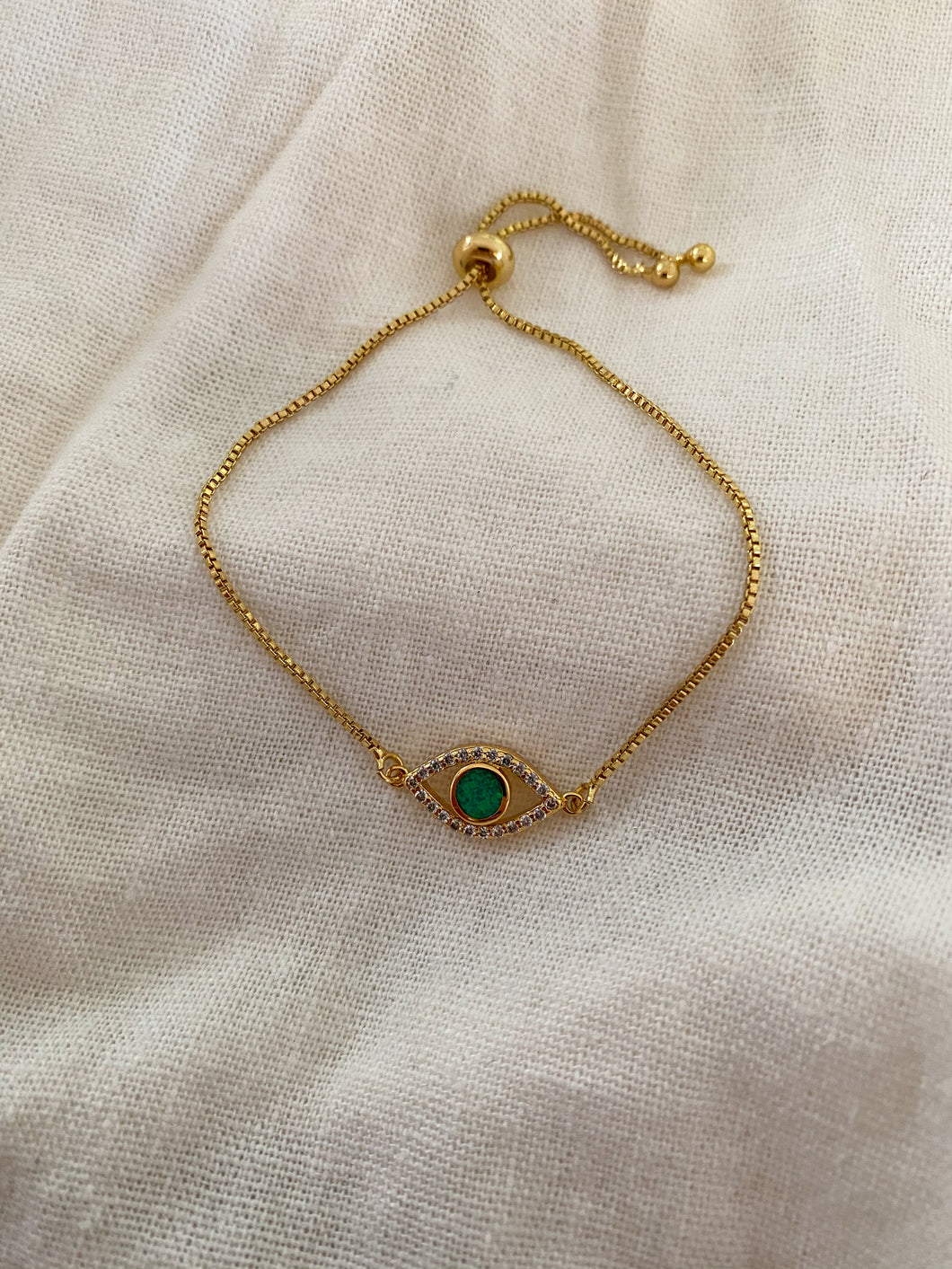 SKOPELOS Bracelet - Gold/Green